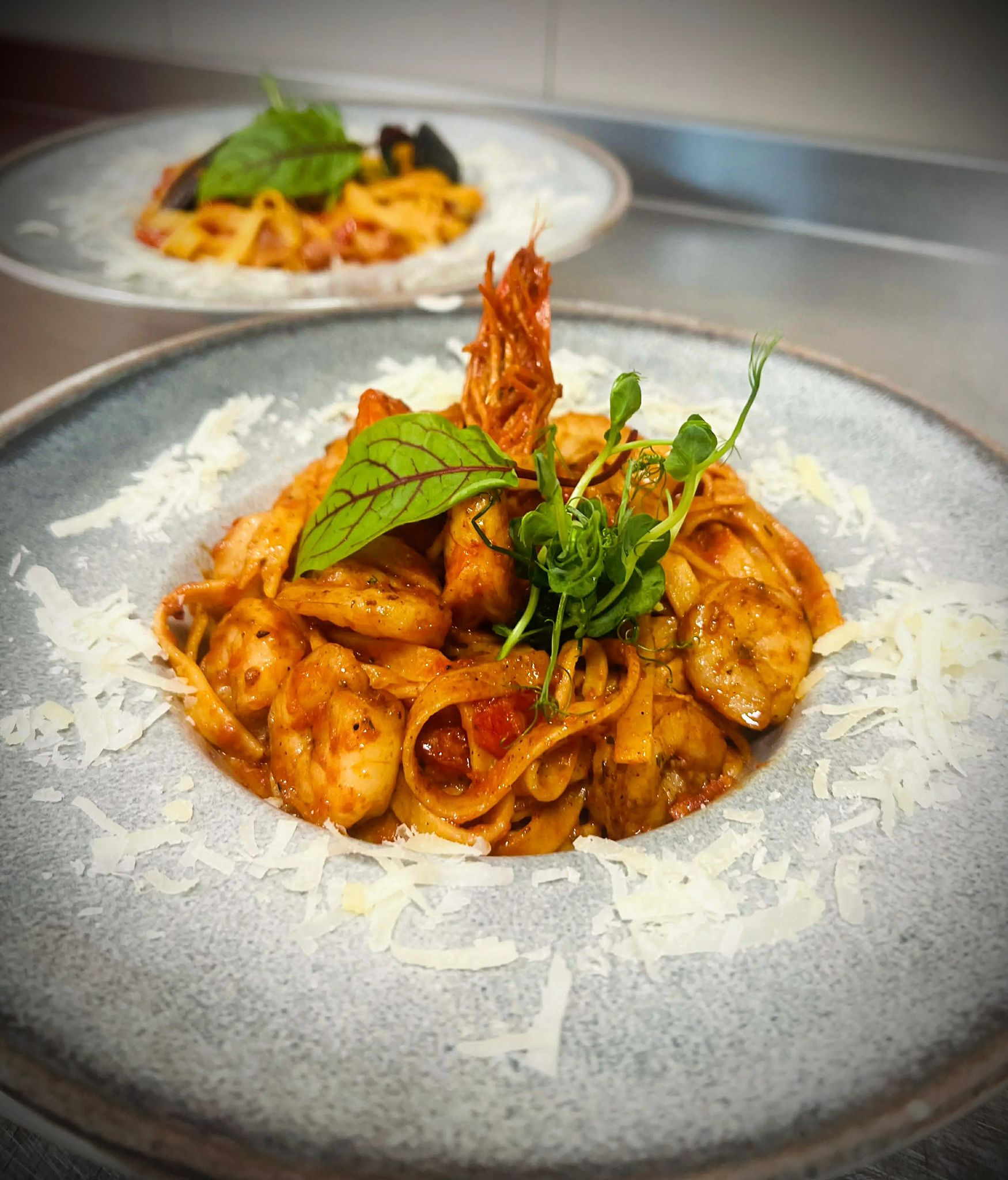 Tagliatelle cu fructe de mare